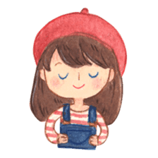Carrie the Painter Hat sticker #10332712