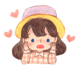 Carrie the Painter Hat sticker #10332713