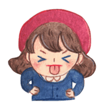 Carrie the Painter Hat sticker #10332715