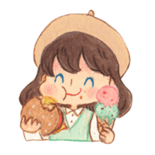 Carrie the Painter Hat sticker #10332718