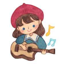 Carrie the Painter Hat sticker #10332720