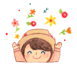 Carrie the Painter Hat sticker #10332725