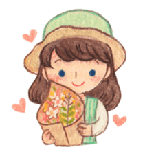 Carrie the Painter Hat sticker #10332732