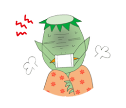 Melancholy kappa sticker #10332792