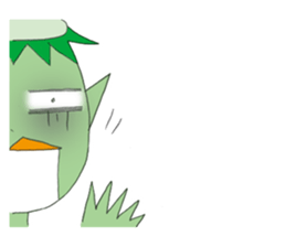 Melancholy kappa sticker #10332796