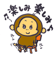 monkey happylife sticker #10332947