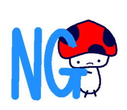 Signal mushroom sticker #10333027