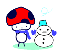 Signal mushroom sticker #10333044