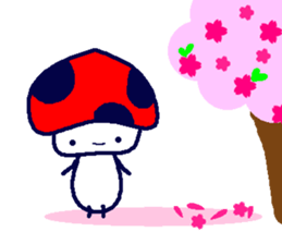 Signal mushroom sticker #10333046