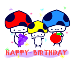 Signal mushroom sticker #10333053