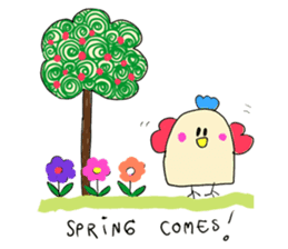 Dinkyneko & Friends #4 _Spring & Easter sticker #10333176