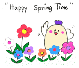 Dinkyneko & Friends #4 _Spring & Easter sticker #10333177
