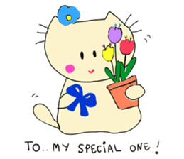 Dinkyneko & Friends #4 _Spring & Easter sticker #10333186