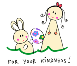 Dinkyneko & Friends #4 _Spring & Easter sticker #10333194
