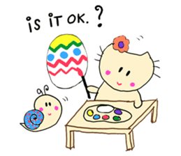 Dinkyneko & Friends #4 _Spring & Easter sticker #10333197