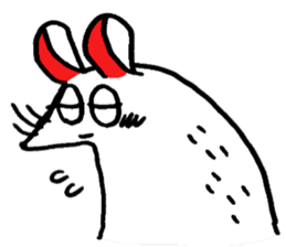 white rat 3 sticker #10333337