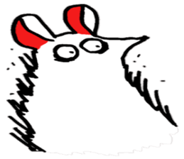 white rat 3 sticker #10333344