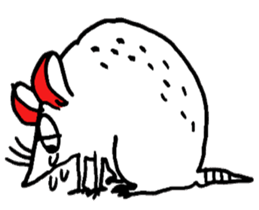 white rat 3 sticker #10333348