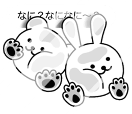 Disturbing rabbit and bear by TOMO