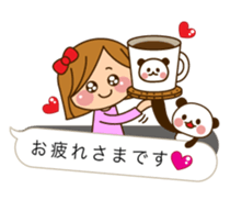 The cute girl 3 who often uses it sticker #10334194