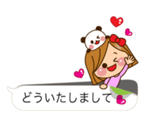 The cute girl 3 who often uses it sticker #10334195