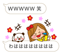 The cute girl 3 who often uses it sticker #10334202