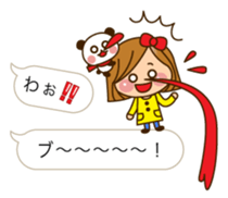 The cute girl 3 who often uses it sticker #10334205