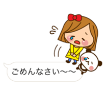 The cute girl 3 who often uses it sticker #10334207