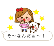 The cute girl 3 who often uses it sticker #10334209