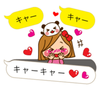 The cute girl 3 who often uses it sticker #10334210