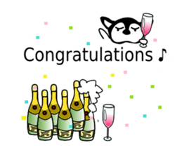 Balloon in English,Kawaii dog,Dub sticker #10334456