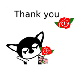 Balloon in English,Kawaii dog,Dub sticker #10334459