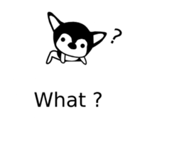 Balloon in English,Kawaii dog,Dub sticker #10334460