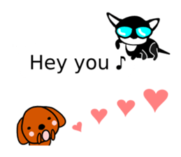 Balloon in English,Kawaii dog,Dub sticker #10334480