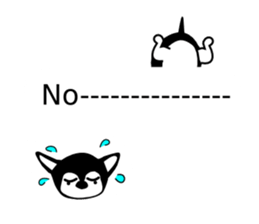 Balloon in English,Kawaii dog,Dub sticker #10334485