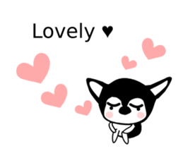 Balloon in English,Kawaii dog,Dub sticker #10334489