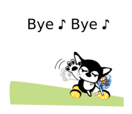 Balloon in English,Kawaii dog,Dub sticker #10334490