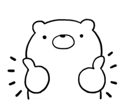 Sticker of simple bear sticker #10335160