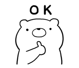 Sticker of simple bear sticker #10335162