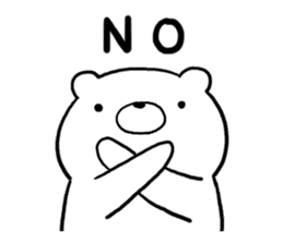 Sticker of simple bear sticker #10335163