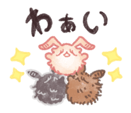 Angora Rabbits sticker #10335475