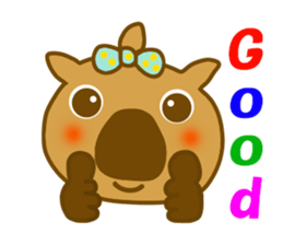 Wombat tonnko chan sticker #10335536