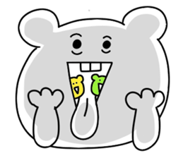 Surreal bear. sticker #10335582