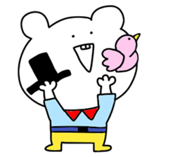 Surreal bear. sticker #10335588