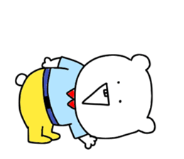 Surreal bear. sticker #10335589