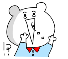 Surreal bear. sticker #10335593