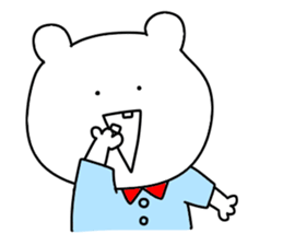 Surreal bear. sticker #10335594