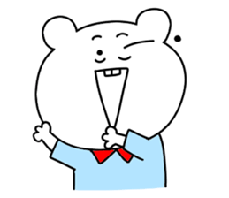 Surreal bear. sticker #10335598