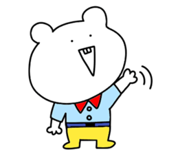 Surreal bear. sticker #10335615