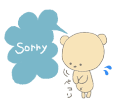 Child May of the bear honorific faintly sticker #10336647